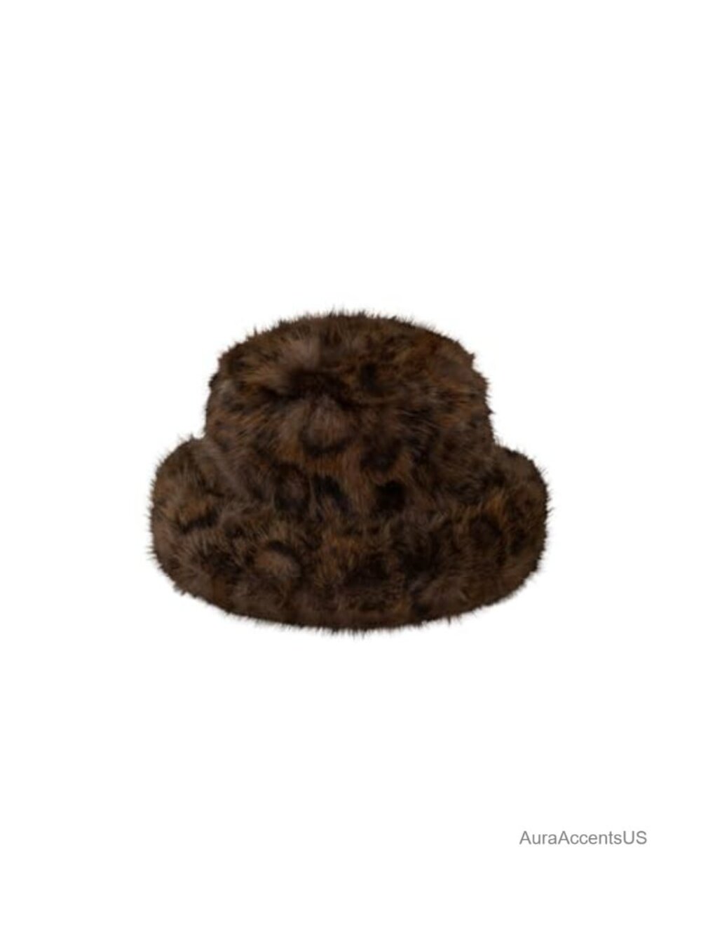 Faux Fur Snuggle Bucket Hat Turnback Brim Soft Lining